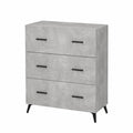 Credenza in Legno Ingegnerizzato Grigio Cemento 69,5x34x90 cm per Cucina e Soggiorno