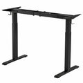 Scrivania Elettrica Regolabile a Doppio Motore VEVOR, Telaio Estensibile 104-160 cm, 4 Livelli di Altezza per Ufficio