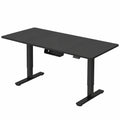 Scrivania Elettrica Regolabile Ergonomica 180x80cm per Ufficio e Casa, Seduta Regolabile, Nero