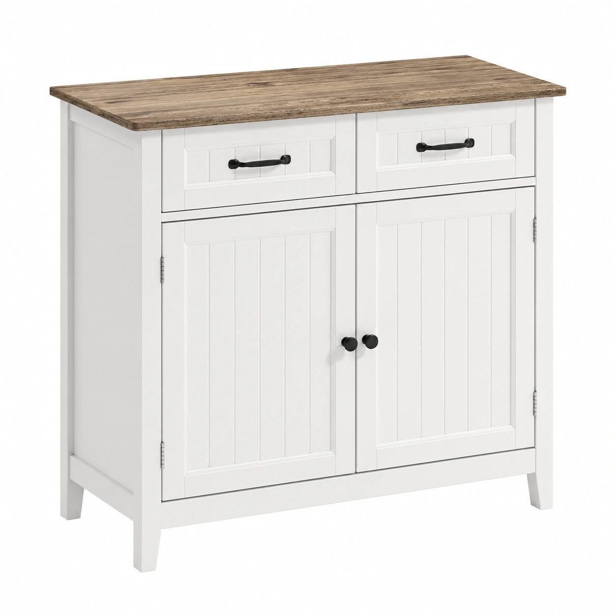 Mobile da Cucina Bealife con Armadi e Cassetti, per Soggiorno e Sala da Pranzo, 90x40x80cm (Grigio)