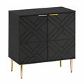 Credenza moderna in legno nero con ante a rilievo, spaziosa per sala da pranzo, soggiorno o ingresso