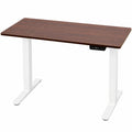 Scrivania Elettrica Regolabile Duronic 120 cm, Postazione Ergonomica con Porte USB-C, Bianco