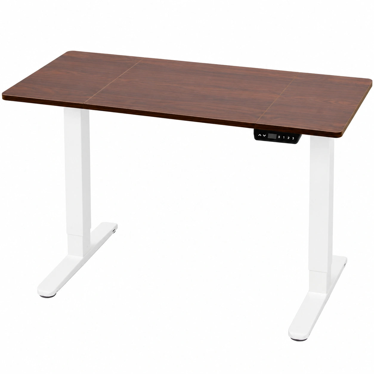 Scrivania Elettrica Regolabile Duronic 120 cm, Postazione Ergonomica con Porte USB-C, Bianco